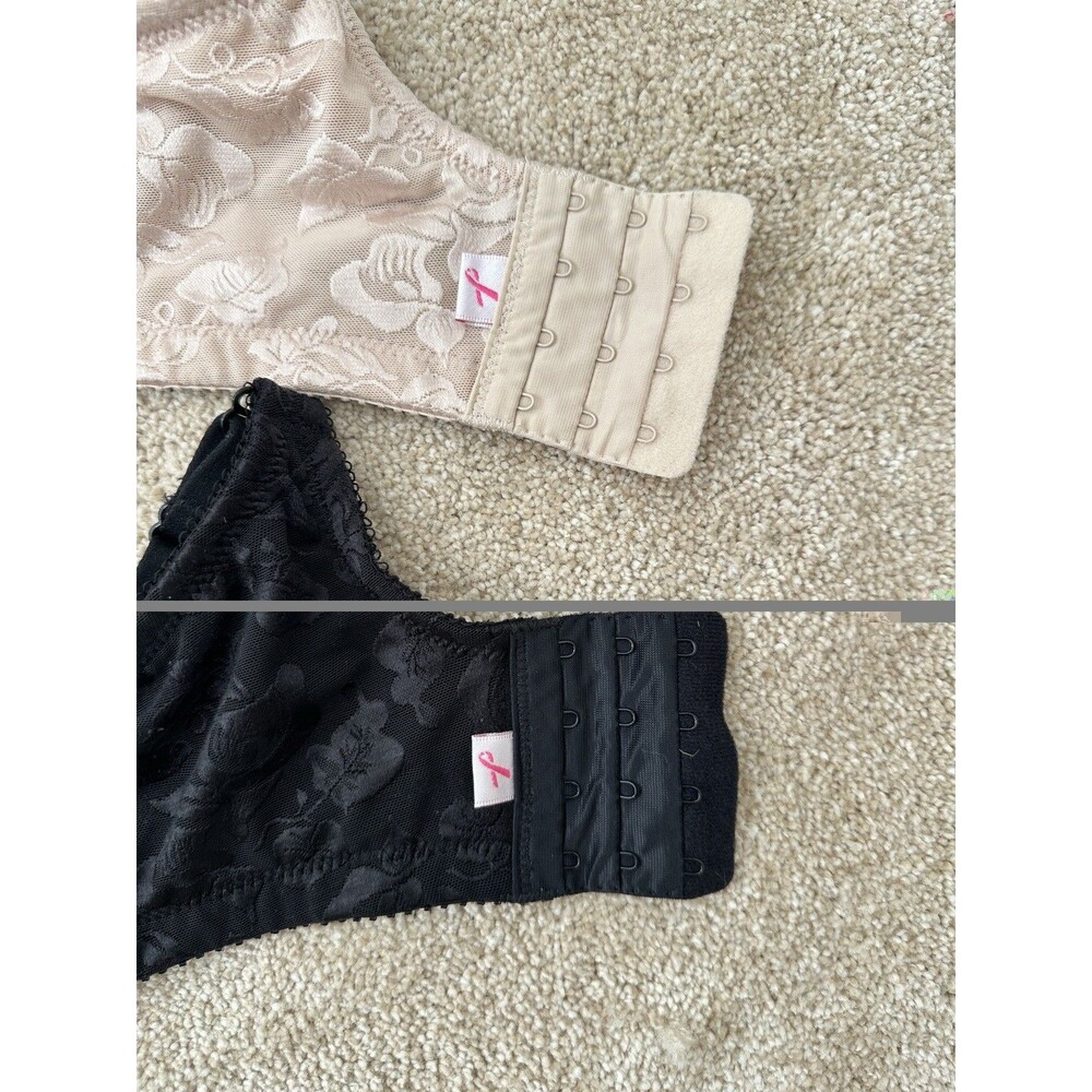 Wacoal Awareness 85567 Underwire Bras 2-Pack Black & Nude 40G Full Coverage - Picture 6 of 7